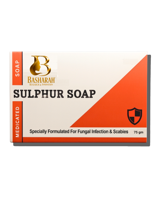 Basharah Sulphur Soap – 75g | Fungal Infection & Scabies Treatment Bar