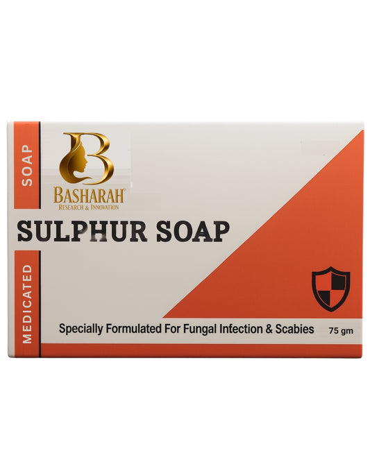 Basharah Sulphur Soap – 75g | Fungal Infection & Scabies Treatment Bar