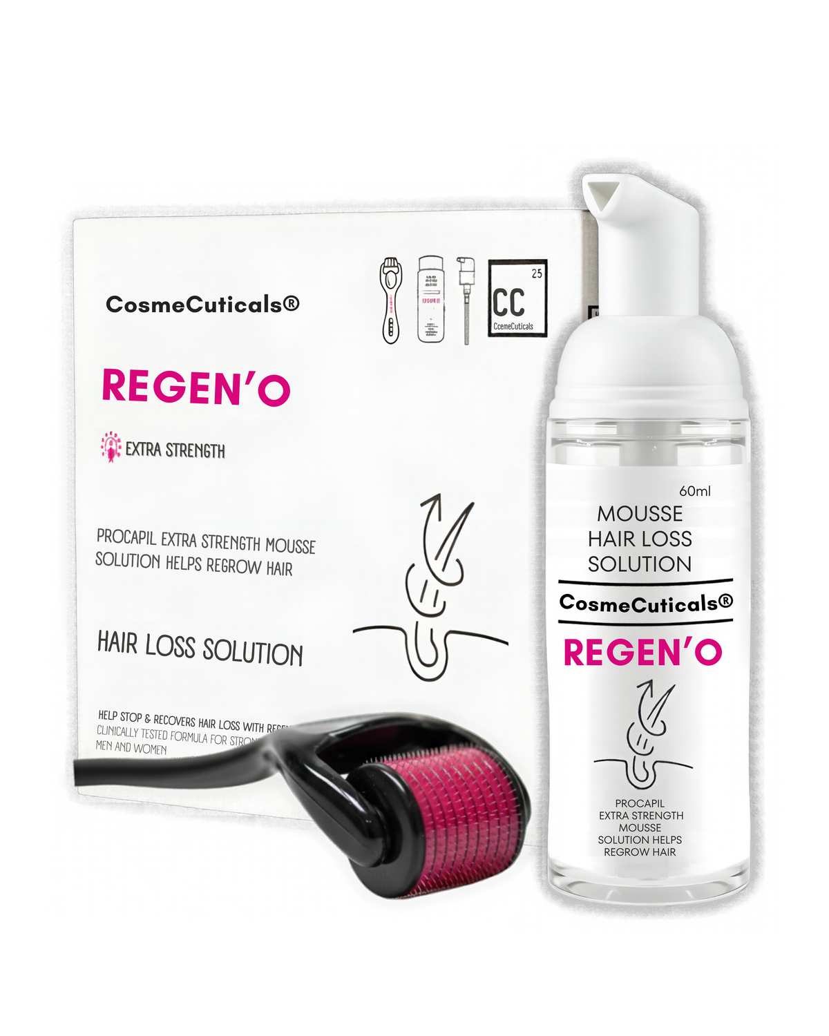 REGEN'O®  Procapil Extra Strength Mousse Solution Hair Loss Treatment.