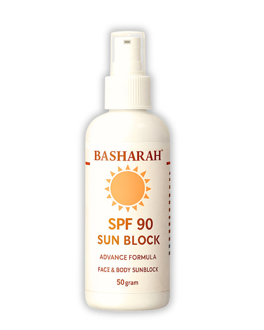 Basharah SPF 90 Sun Block - Advanced Formula for Face & Body