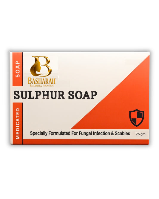 Basharah Sulphur Soap – 75g | Fungal Infection & Scabies Treatment Bar